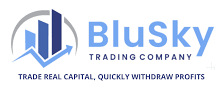 logo for BluSky Trading Company, a futures trading prop firm