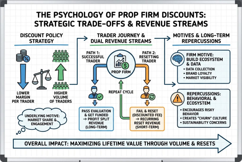 the-psychology-behind-prop-firm-discounts_18 infographic showing the psychology of prop firm discounts